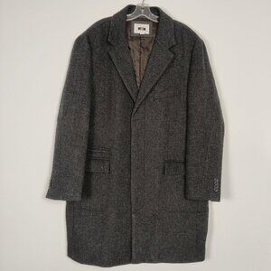 Joseph Abboud Men's Coat Size 48R Gray Wool Sophisticated Old Money Quiet Luxury